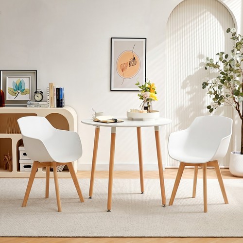 Nordic white dining table - nordic,