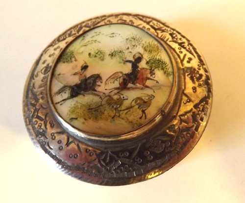 Antique persian silver washed - persian,