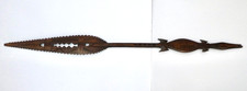 Vintage Ceremonial Oceanic Carved Wooden Crocodile Alligator Paddle