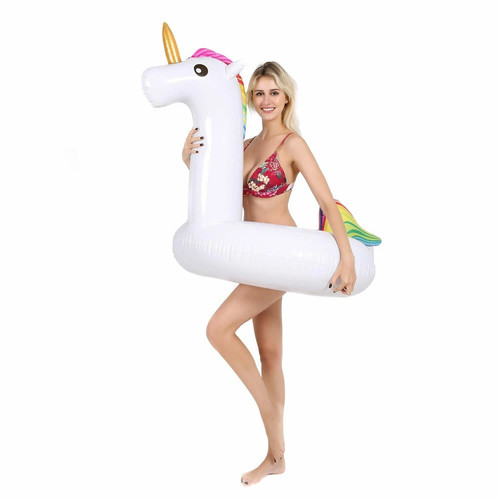 Giant unicorn flamingo float - giant,