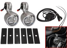 2x Silver LED Fog Light For