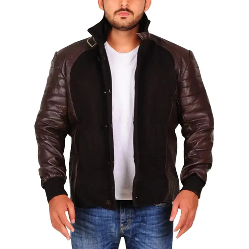Men genuine brown leather - men's,