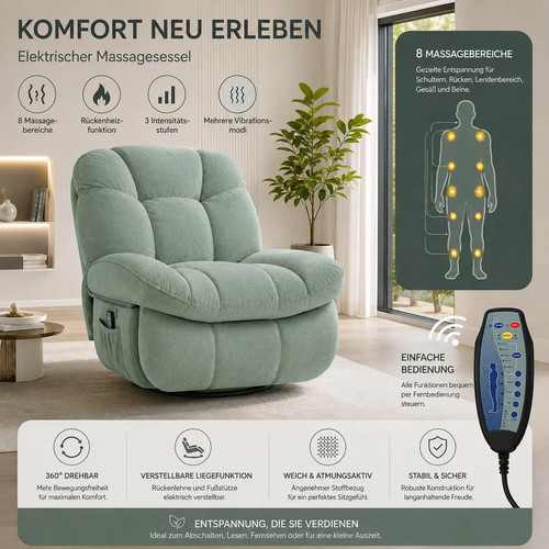 Electric massage chair - chair, swivel
