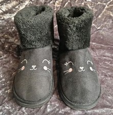 H&M Girls Black Cat Ankle Boot