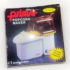 Prima Popcorn Maker Vintage Retro Kitchen Used With Box PCM002 Hot Air Electric