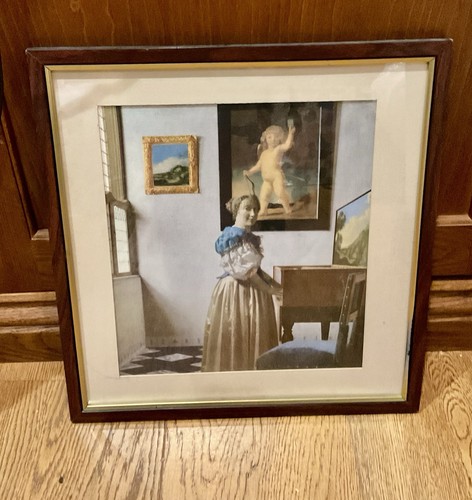 Vintage vermeer print - vintage,