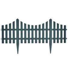 Garden Fence Panels Lawn Divider Edging Plant Border Plastic Picket 10m 17pcs