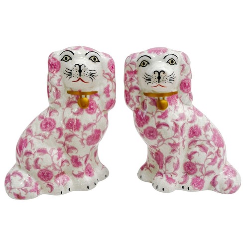 Pink floral staffordshire - pink,