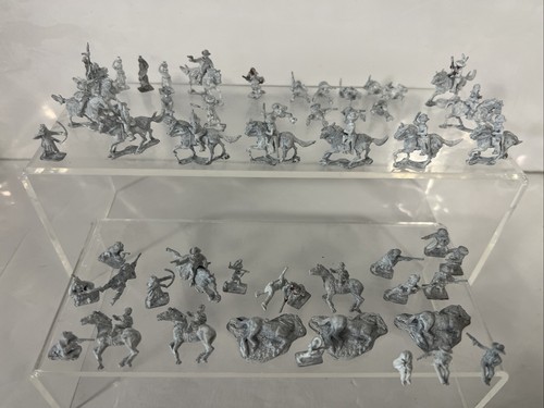 White metal model figures - metal,