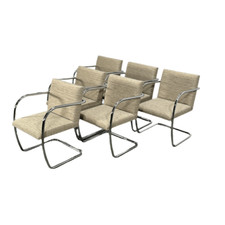 Knoll Brno Cream Tubular Chair