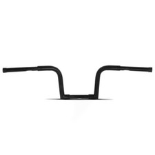 Handlebar Square Fat 1-1/4" Height 10" compatible with Harley Davidson blk