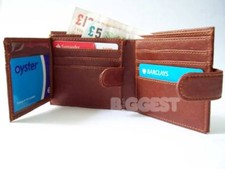 New PU Gents/Mens Wallet in 3 Colours Black Brown Trifold   