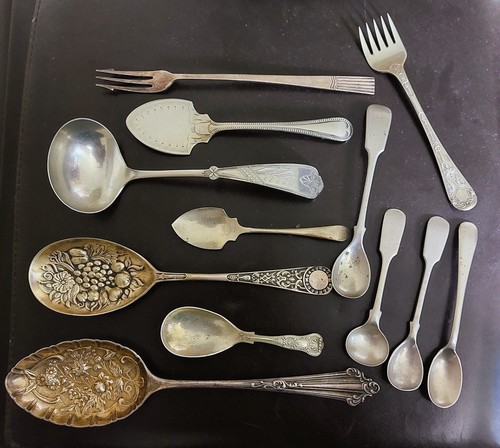 Job lot antique silver - lot,