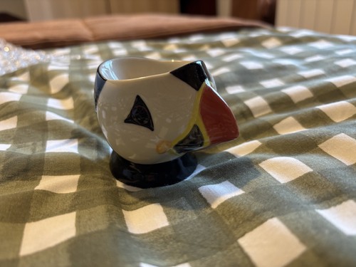 Quail ceramics puffin - ceramics, egg