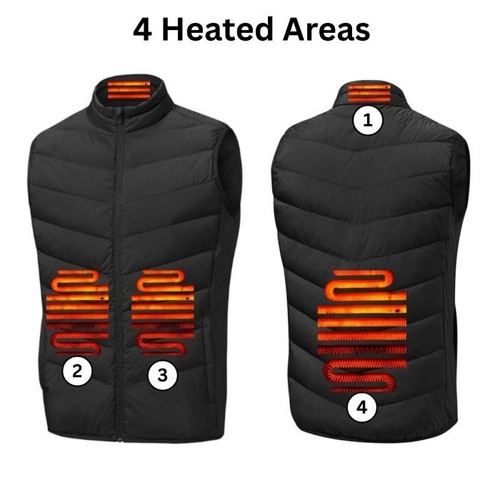 Usb electric heated gilet - heated,