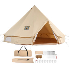 Canvas Bell Tent 5M/16.4Ft
