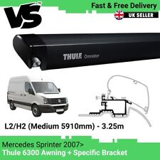 THULE 6300 3.25M AWNING BLACK + ADAPTER TO FIT MERCEDES SPRINTER L2/H2 2006-