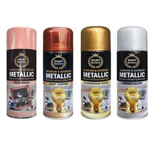 Metallic Spray Paint Aerosol Gold Silver Copper Wood Metal Plastic All Purpose