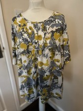 Adini Yellow Floral Top Size