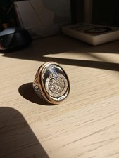 Handmade Men's Aqeeq Silver Ring 925 Sterling Islamic Ring Ayat Al Kursi Ring