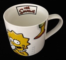The Simpsons Homer & Lisa Characters Mug Coalport China Ceramic 2005 TSGOL3