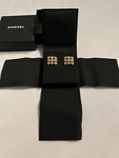 Chanel Gold CC Logo Earrings