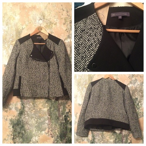 Womens biker jacket tweed moto - womens,