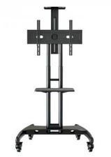 Mobile Height Adjustable mobile Trolley For 32� - 75� LCD/LED Displays - TRVT561