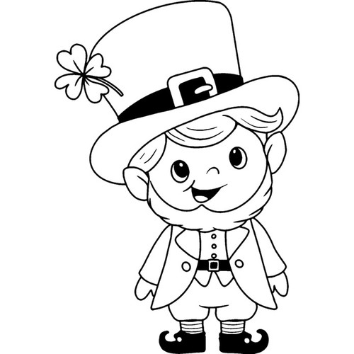 Irish leprechaun unmounted - 'irish,