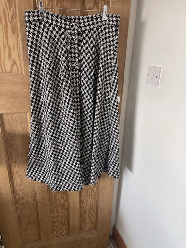 Zara black white houndstooth - black,