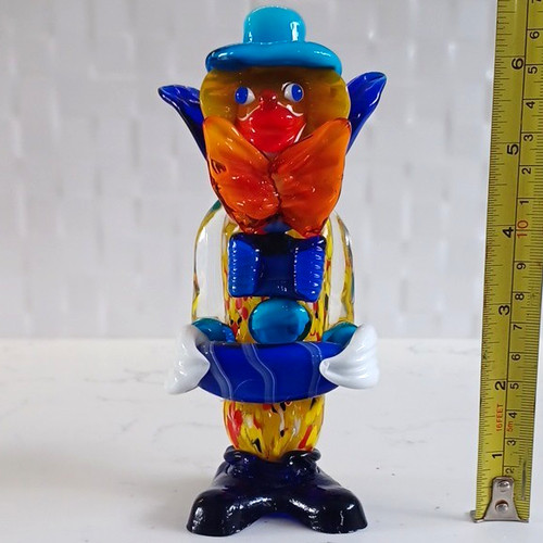 Art glass clown - glass,