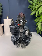 Rebel Gorilla Ornament – 19cm | Cheeky Up Yours Animal | Cool Decor