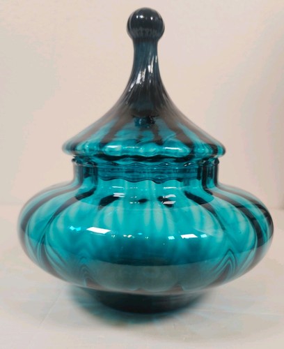 Empoli peacock blue - empoli, glass