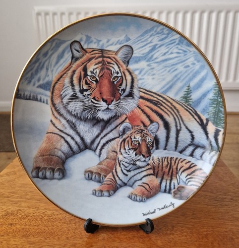 Siberian tiger and cub - cub, nwf
