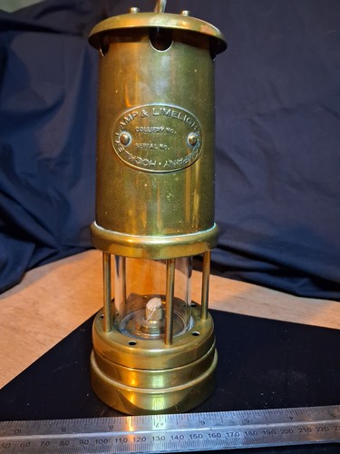 Brass paraffin lamp - brass,