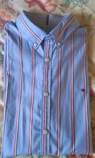 Tommy Hilfiger Mens Blue Oxford Shirt New Without Tag's Size XL