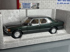 1:18 *BOXED* NOREV MERCEDES-BENZ 560 SEL 1985 (GREEN) LHD MODEL CAR *RARE*
