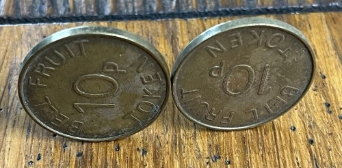 Bell fruit 10p tokens - 10p,