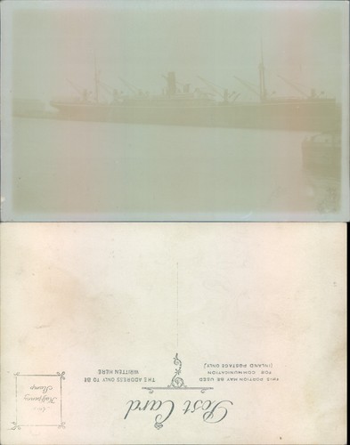 Steamship sea unidentified - steamship, at