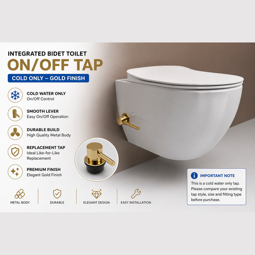 Integrated bidet toilet off - bidet, on/off
