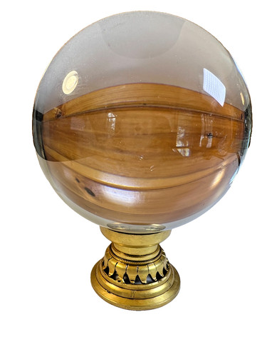 Vintage crystal ball - vintage, ornate