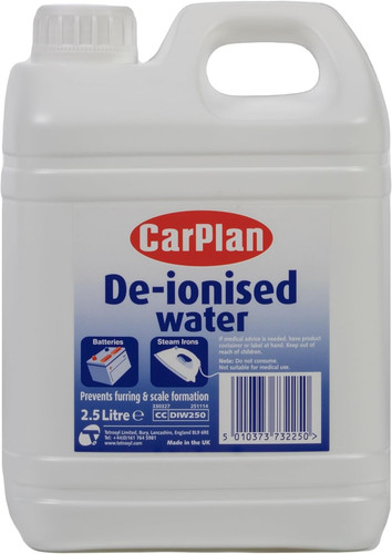Ionised water batteries - de-ionised, water,