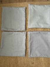 Grey cushion covers x4 40x40cm