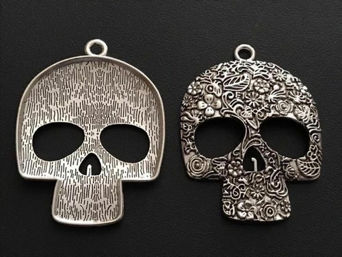 Sugar skull pendant tibetan - sugar,