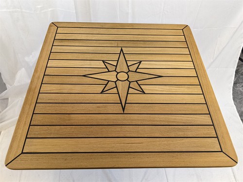 Boat square teak - teak, table