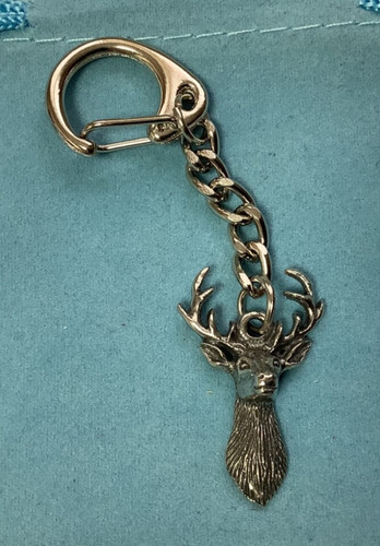 Stag head silver - head,