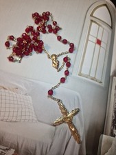 Beautiful Vintage Red And Gold