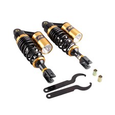 280mm 11" Shock Air Absorbers Suspension For Honda Kawasaki Suzuki Yamaha BMW