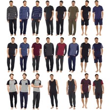 Mens Cotton Pyjamas Short Long