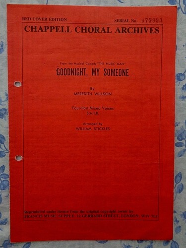 Sheet music goodnight - sheet, my
